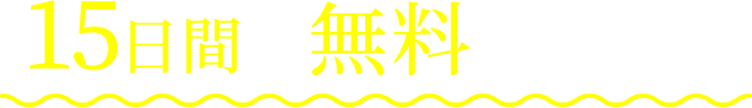 15日間の無料トライアル